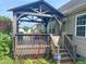 Back deck with covered gazebo, ideal for outdoor entertaining and relaxing at 101 Langston Ridge Dr, Angier, NC 27501
