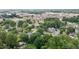 Overhead shot shows the proximity of residences, businesses, and amenities of a growing community at 1090 S Fifth St, Mebane, NC 27302