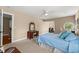 Bright bedroom with a vanity and access to the bathroom and closet at 121 Fort Jackson Rd, Morrisville, NC 27560