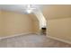 Bedroom with neutral walls and carpet, a ceiling fan, and a built-in desk at 1211 E Pointe Dr, Durham, NC 27712