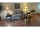Inviting living room with neutral tones, comfortable seating, and stylish accent tables at 1913 Rendall St, Burlington, NC 27215
