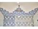Stylish shower featuring a modern rainfall showerhead and geometric patterned tile at 2031 Englewood Ave, Durham, NC 27705