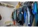 Walk-in closet with shelves and clothing racks offering organized storage space at 204 Ashland Hill Dr, Holly Springs, NC 27540