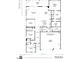 Detailed floor plan showcasing the layout of a modern farmhouse exterior design at 2129 Abbeyhill Dr # 89, Raleigh, NC 27610