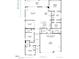 Detailed floor plan showcasing an open layout, three bedrooms and a three car garage at 2305 Abbeyhill Dr # 1, Raleigh, NC 27610