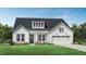 Charming one-story home showcasing a modern farmhouse design with white siding and a well-manicured lawn at 2309 Abbeyhill Dr # 2, Raleigh, NC 27610