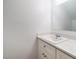 Bathroom with white sink, vanity and a large mirror at 2316 Champion Ct, Raleigh, NC 27606