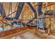 Unfinished attic space showing ductwork and a York HVAC unit at 240 Meadow Beauty Dr, Apex, NC 27539