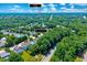 A captivating aerial view of a neighborhood showcasing lush greenery and convenient proximity to Raleigh, NC at 2501 Springfield Park Dr, Raleigh, NC 27614
