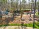 Outdoor playground area with picnic tables, a play structure, and a basketball court offers community fun at 259 Brown Bear, Chapel Hill, NC 27517