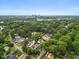 Stunning aerial view showcasing the neighborhood's lush greenery and skyline in the background at 2725 Rosedale Ave, Raleigh, NC 27607