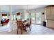 Open floor plan with dining area and French doors to the exterior at 2816 Shepard School Rd, Zebulon, NC 27597