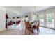 Open floor plan with dining area and French doors to the exterior at 2816 Shepard School Rd, Zebulon, NC 27597