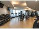 Bright gym featuring modern exercise equipment and floor-to-ceiling windows at 301 Fayetteville St # 2611, Raleigh, NC 27601