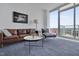 Comfortable living room with a view at 301 Fayetteville St # 2611, Raleigh, NC 27601