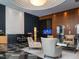 Elegant building lobby with stylish seating, reception desk and aquarium at 301 Fayetteville St # 2611, Raleigh, NC 27601