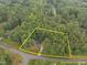 Expansive estate outlined, showcasing a private home surrounded by mature trees on a large lot at 3587 Garner Terrace Way, Wake Forest, NC 27587