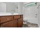 Bathroom with vanity, sink and tub at 39 Blue Heron Ct, Kenly, NC 27542