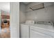 Laundry room with washer and dryer at 39 Blue Heron Ct, Kenly, NC 27542