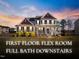 Charming two-story home featuring classic architectural details and a beautifully landscaped front yard, creating a welcoming curb appeal at 46 Two Belles Ct, Angier, NC 27501