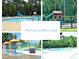 Multi-panel view of the community pool, playground and splashpad at 5545 Moneta Ln, Apex, NC 27539