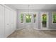 Sunny dining nook features a bay window at 6009 Shadow Moss Cir, Raleigh, NC 27603