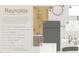 Home materials for the Reynolda Collection, Rustic Rye Chestnut laminate flooring and Harbor Gray kitchen cabinets at 659 Bandon Aly, Cary, NC 27513