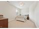 Bedroom with carpet, one window and white headboard at 7 Teahouse Ct, Durham, NC 27707