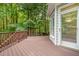 Wood deck with access to backyard and house at 7604 Copper Creek Ct, Wake Forest, NC 27587