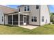 Spacious screened porch provides a shady retreat and extends outdoor living at 80 Shallow Falls Ln, Benson, NC 27504