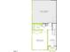 This ground-level floor plan includes a 2-bay garage, bathroom, foyer, and bedroom at 800 Hillfarm Dr, Wake Forest, NC 27587