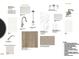 A collection of materials for the kitchen and bathroom, offering a cohesive design with light colors at 800 Hillfarm Dr, Wake Forest, NC 27587