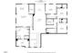 Second floor plan of the home detailing bedrooms, bathrooms, walk-in closets, flex room, laundry, and sitting room at 814 Covered Bridge Trl, Chapel Hill, NC 27517