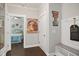 Hallway that leads into the bedroom at 8909 Tara Hill Ln, Wake Forest, NC 27587