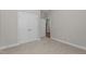 Bedroom with a closet and neutral walls, providing a blank canvas for personalization and comfort at 1000 Groveview Wynd, Wendell, NC 27591