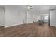 Spacious living room flows into open concept kitchen at 1000 Groveview Wynd, Wendell, NC 27591
