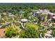 Stunning aerial view of the park and outdoor performance center and lush trees at 1017 Frank Page Dr, Cary, NC 27511