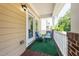 A comfortable patio features outdoor seating with a view to the street at 1017 Frank Page Dr, Cary, NC 27511