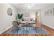 Inviting living room with hardwood floors, modern decor, and an open layout at 106 Choptank Ct # B-2, Cary, NC 27513