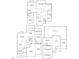 Detailed floor plan showcasing layout including bedrooms, living spaces, and basement at 112 Bellmont Crest Dr, Holly Springs, NC 27540