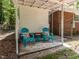 Cozy covered patio featuring outdoor seating, ideal for relaxing and entertaining at 114 Brenrose Cir, Durham, NC 27705