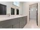 Bathroom with a large vanity, lots of storage and modern fixtures at 115 Founders Ridge Dr, Chapel Hill, NC 27517