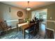 Dining room featuring wood floors, wooden dining table and wood frame mirror at 148 Langston Ridge Dr Dr, Angier, NC 27501