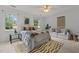 Comfortable bedroom with a large bed, decorative pillows, and ample natural light at 15 Gray Fox Ct, Durham, NC 27713