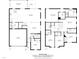 Detailed two-story home floor plan showcasing spacious living areas, bedrooms, and baths at 187 Harpers Landing Rd, Garner, NC 27529