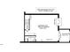 Floorplan of the unfinished lower level of the house, showing dimensions and layout at 2642 Holly Springs Church Rd, Broadway, NC 27505