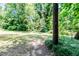 The lot is wooded with mature shade trees and an easy-to-maintain lawn at 2642 Holly Springs Church Rd, Broadway, NC 27505