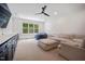 Spacious living room with recessed lighting, built-in cabinets, and a large window at 2713 Trifle Lane Ln, Wake Forest, NC 27587