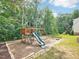 This playground has a slide and swings at 305 Promontory Point Dr, Cary, NC 27513