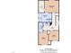 Detailed floor plan showcasing the layout of the second floor featuring bedrooms, bathrooms, and laundry room at 342 Westgrove Ct, Durham, NC 27703